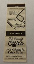 Vintage Matchbook Cover Matchcover Bob Murray’s Office Lounge Bar Rochester NY - £2.61 GBP