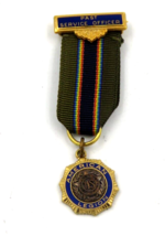 VTG American Legion Past Service Officer Medal &amp; Ribbon Badge - £10.06 GBP