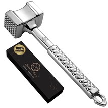 Meat Tenderizer Stainless Steel - Premium Classic Meat Hammer - Kitchen Meat Mal - £43.25 GBP