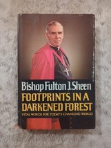 Footprints In A Darkened Forest Bishop Fulton J Sheen 1967 First Edition HC DJ - £18.33 GBP