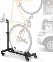 Compact Vertical Bike Rack with 360° Lockable Wheels for Apartments &amp; Ga... - $82.12