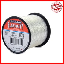Clear Stretch Jewelry Cord, 100m – Perfect for Beaded Bracelets &amp; Access... - $40.73