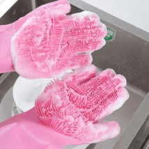 Magic Scrubbing Exfoliating Gloves | Rubber Kitchen Gloves Mittens #384 - £8.63 GBP