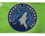 Minnesota Timberwolves Flag 3x5ft Banner Polyester Basketball wolves015 - £12.81 GBP