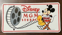 Disney MGM Studios License Plate Director Mickey Vintage 1987 - Classic Park - $14.52