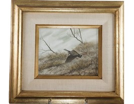 Alberto Meza(1930-2021) 1971 Wild Turkey Texas Hill country Landscape Watercolor - $331.65