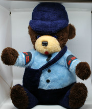Canada Post Montreal Mighty Star 16&quot; Plush Bear 1986 Vintage No hat or b... - £55.51 GBP