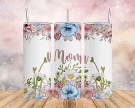 Skinny Tumbler with Straw, 20oz/30oz, Floral, Mom - £27.16 GBP+