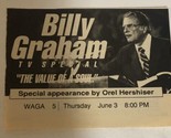 Billy Graham Special Vintage Tv Guide Print Ad Value Of A Son TPA24 - $5.93