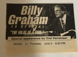 Billy Graham Special Vintage Tv Guide Print Ad Value Of A Son TPA24 - £4.63 GBP