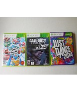 Game Video XBOX 360 Lot 3 Books Cases GAME NIGHT 3 --JUST DANCE 2014-CAL... - £39.05 GBP