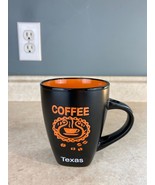 Coffee Texas 16 Fluid Ounce  Black and Orange Coffee Mug - $9.35 CAD