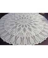 Great Lace (Liechtenstein Lace Collection) WHITE round laced 35&quot; diam, N... - $27.47