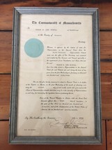 Vtg 1952 Massachusetts Charles Driscoll Paul Dever Signed Edward Cronin ... - $79.19