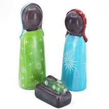 Vaneal Group Hand Crafted Carved Soapstone 3-Piece Nativity Set Made in Kenya - £31.84 GBP