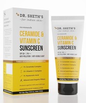 Dr. Sheth&#39;s Women &amp; Men Ceramide &amp; Vitamin C Sunscreen For All Skin Types Spf 50 - £16.83 GBP