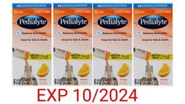 4x Pedialyte Electrolyte Powder Packets, Orange, Hydration Drink, 6 - $17.99