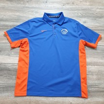 Boise State Bronocs Short Sleeve Shirt Nike Logo Dri-Fit Sport Athletic Polo - £17.87 GBP