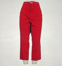 Belle by Kim Gravel Flexable Croped Jeans Croped Pants Claret Red Regular 6 - £7.52 GBP