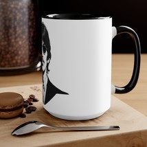 Accent Mugs Two-Tone Beatles Ringo Starr Portrait Black and White Custom Coffee  - £21.47 GBP+