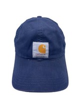 Carhartt Hat Mesh Back Cotton Canvas Front Blue Patch Mens Adjustable Sn... - $33.48