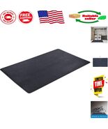 Durable Black Recycled Rubber Floor Mat - 36&quot; x 60&quot; - Stain Resistant &amp; ... - $59.39