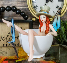 Amy Brown Teacup Steampunk Locksmith Key Bearer Fairy Tea Bath Fae Figurine - £38.48 GBP