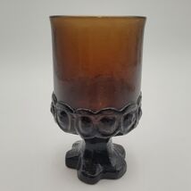 Vintage c.1975 Madeira Smoke Brown Franciscan Footed Glass Water Goblet ... - $9.88