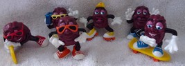 Vintage Set Of 6 Hardees California Raisins Summer Fun 1988 - £15.17 GBP