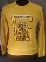 GRAMBLING STATE UNIVERSITY PULLOVER Sweatshirt Women&#39;s Gold GSU Vintage ... - $45.00