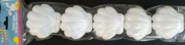 Happy Easter Iridescent Seashells Plastic Fillable Eggs Clam Shells, 5/Pk - £2.70 GBP
