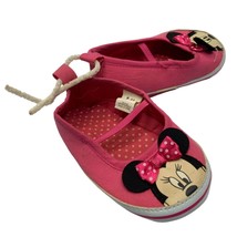 DIsney Girls Infant Baby Size 9 12 months Pink Minnie Mouse Sneaker Slip on Shoe - $12.86