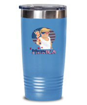 Independence Day Tumbler Trump Merica Independence Day LtBlue-T-20oz  - £23.13 GBP
