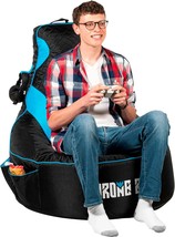 Gamer Beanbag Gaming Chair (Black/Blue) - Fun Gaming Sofa - Big Bean Bag... - $103.95