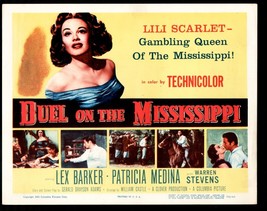Duel on the Mississippi 11&quot;x14&quot; Title Lobby Card Lex Barker Patricia Medina - £38.05 GBP