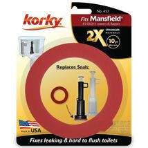 Korky 2X Flush Valve Seal Red Rubber For Mansfield - $12.95