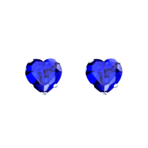 2 ct. Simulated Tanzanite Stud Earrings in Sterling Silver - $27.27