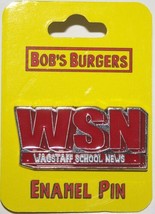 Bob&#39;s Burgers TV Series WSN Wagstaff School News Logo Enamel Metal Pin U... - £6.25 GBP