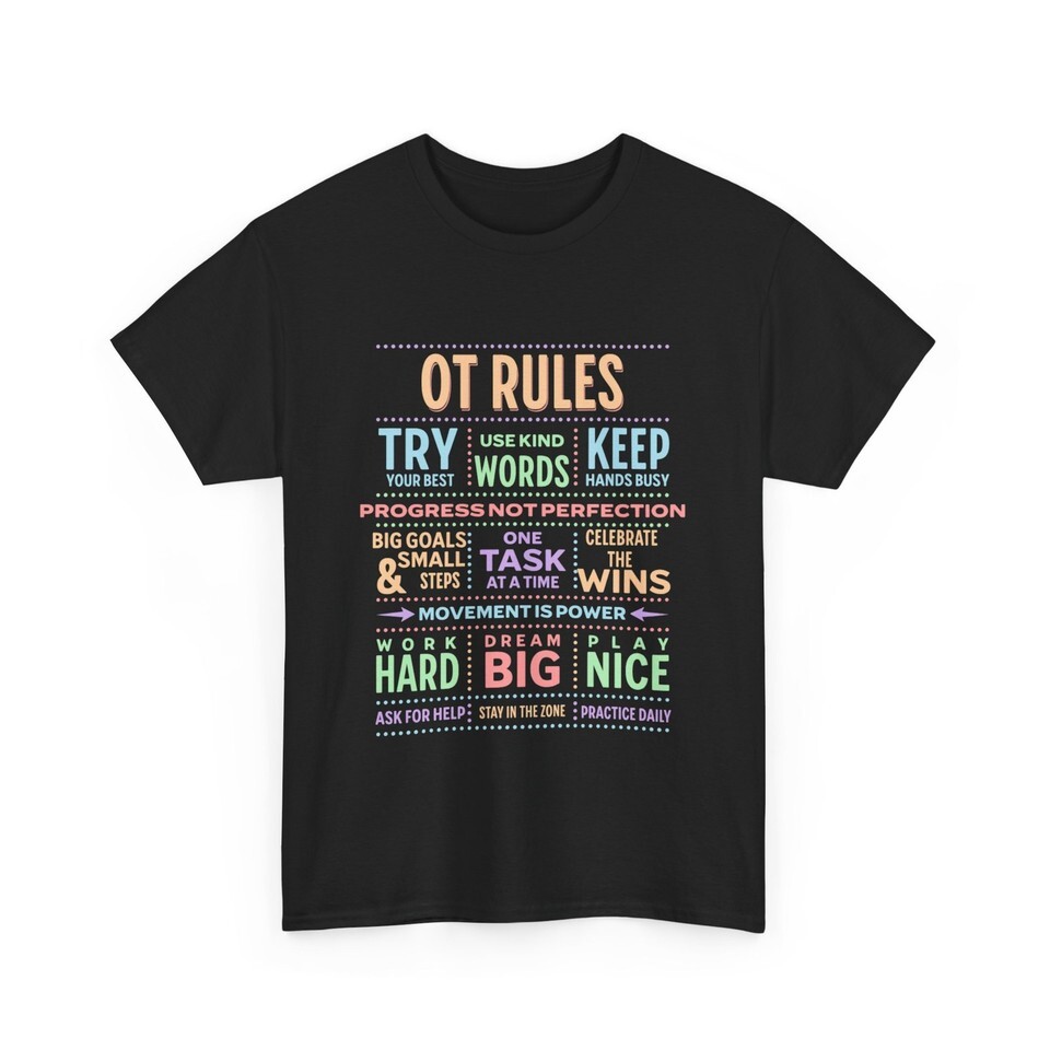 Occupational Therapy Shirt, OT Rules, Cota shirt, OT Shirt, OTA Shirt Item image 11