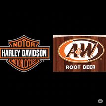 Harley Davidson Motorcycle  Metal Sign 8x12in  Garage  A&amp;W Root Beer 16 - $24.74