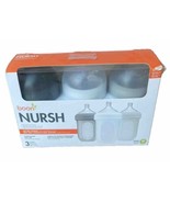 Boon NURSH Reusable Silicone Pouch Bottle Air-Free Feeding 8 Oz Medium 3... - £21.54 GBP