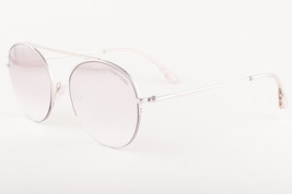 Tom Ford FINN 668 16Z Silver / Rose Mirrored Sunglasses FT668 16Z 54mm - £148.76 GBP