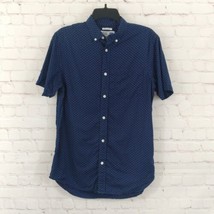 Old Navy Button Down Shirt Mens Small Blue Short Sleeve Slim The Classic Shirt - £15.70 GBP