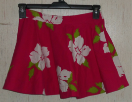 Nwt Womens Hollister Bright Pink W/ Hawaiian Floral Full Lined Mini Skirt Size M - £22.13 GBP