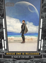 Star Wars 40th Anniversary Trading Card 2017 #100 Rogue One is Released - £0.94 GBP