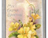 Flowers Floral My Easter Greetings Filed Embossed DB Postcard J18 - $2.92