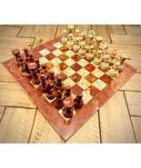 Vintage Marble Chess Set 12&quot; - £243.77 GBP