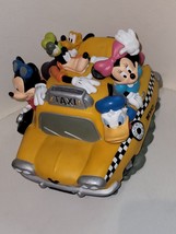 Disney Fab 5 Duck Cab Co. Piggy Coin Bank Minnie/Mickey/Donald Vintage Pluto - $20.57