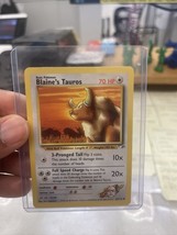 Blaine’s Tauros 64/132 Gym Heroes WotC Vintage Pokemon Card NM - £10.30 GBP