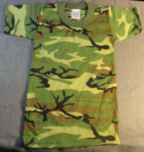 New TRU-SPEC Bdu Woodland Camouflage Short Sleeve Crewneck Youth T Shirt S - £10.14 GBP